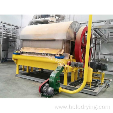 Slurry materials rotary drum flaker dryer for chemical